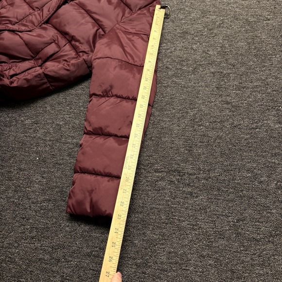 Barbour Weatheram Longline Quilted Puffer Coat Purple Wine SIZE 4 US Women - Picture 10 of 12